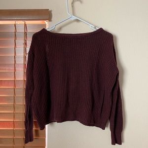 maroon brandy melville sweater